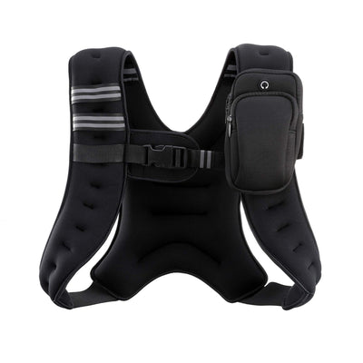 ZELUS Weighted Vest 8lb - Premium durable neoprene design of the weighted workout vest for strength training and running.