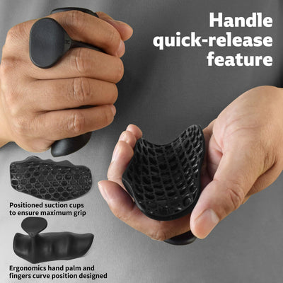 Close-up of Original Weight Lifting Grips showing fingerless design and flexibility for enhanced comfort in workouts.