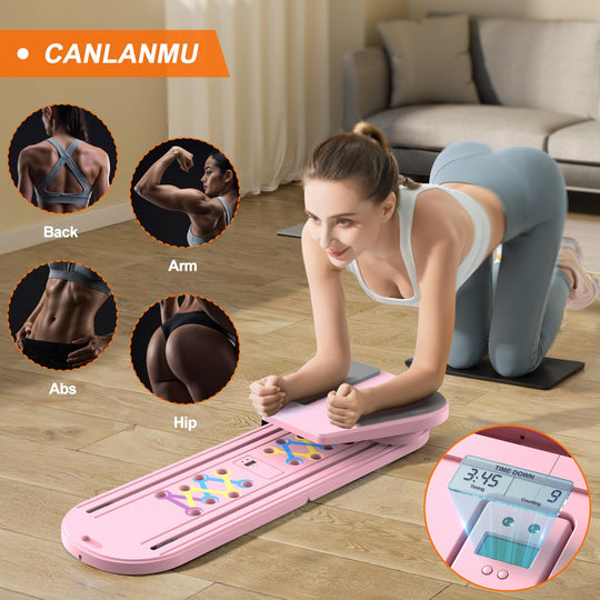 Multifunctional Rebound Abdominal Board - perfect for a variety of exercises at home with added storage bag.