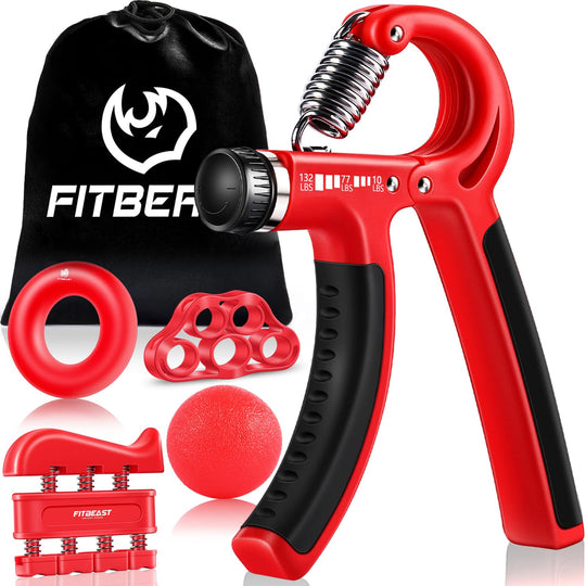FitBeast hand grip strengthener showcasing versatility, suited for athletes in sports like baseball and tennis needing strong grips.