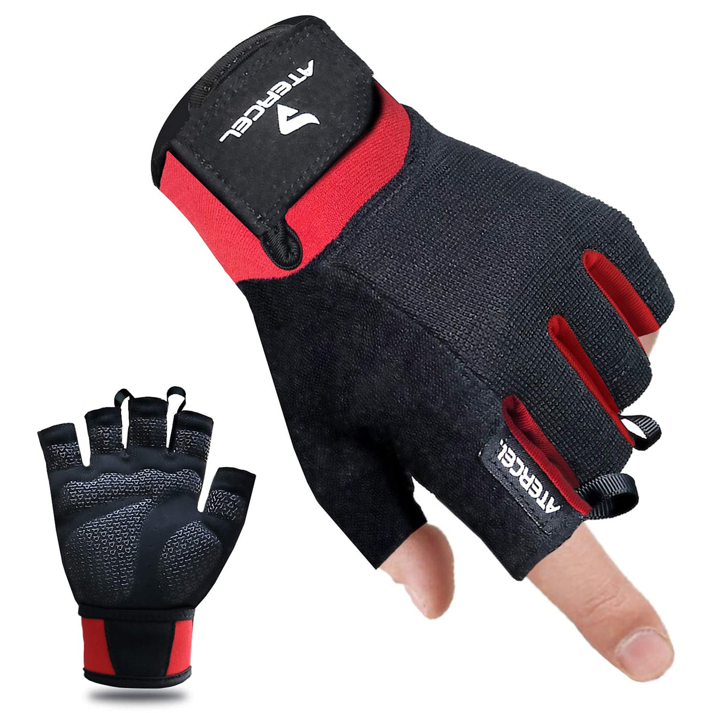 Atercel workout gloves in action at the gym, a must-have for workout gloves for weight lifting.