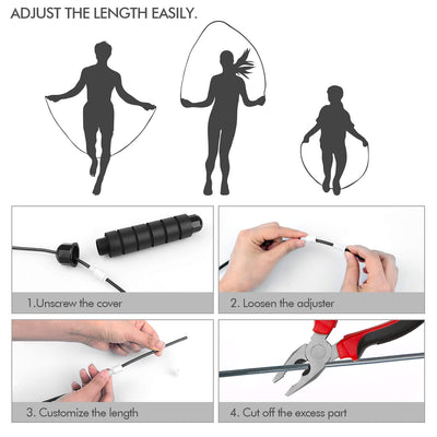 Group of diverse users enjoying a tangle-free jump rope workout, showing how it's suitable for all ages and fitness levels.