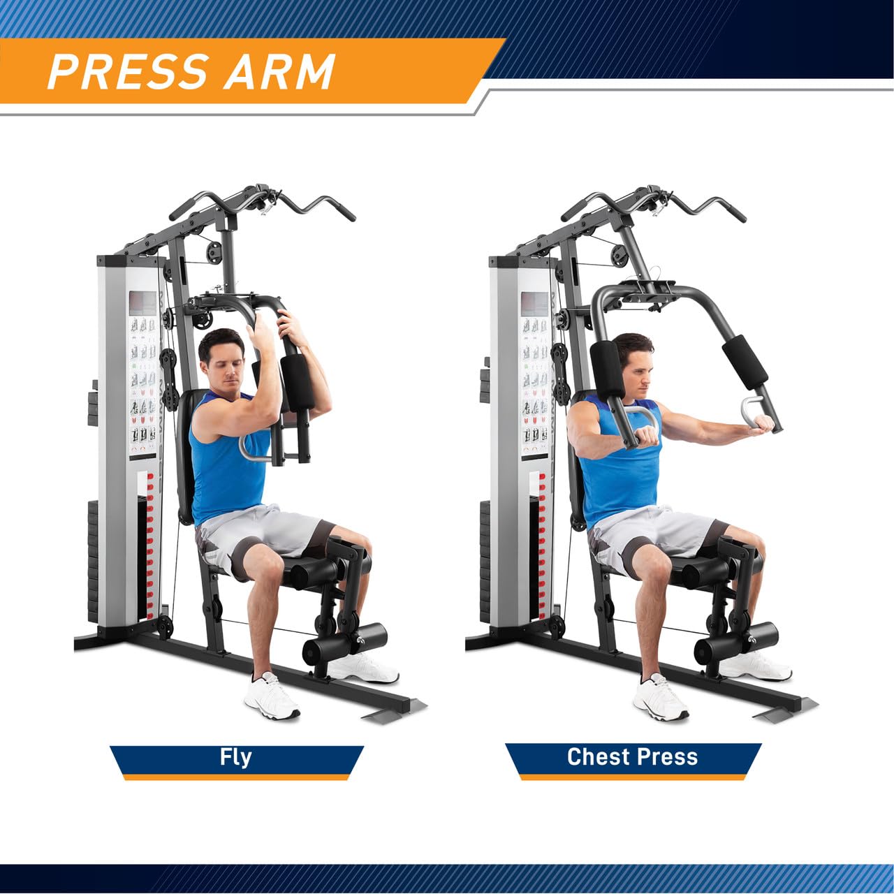Marcy MWM-988 Multifunction Steel Home Gym 150lb Weight Stack Machine - Dreamchaser Headquarters
