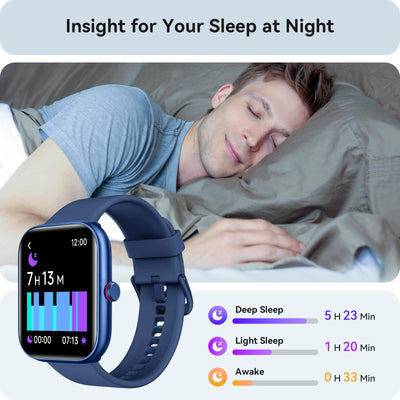 Smart Watch for Women Men, Smartwatch for iPhone & Android Bluetooth (Answer/Call) Built-in Alexa, 1.91" HD Fitness Tracker with 105+ Sport Modes, IP68 Waterproof, Sleep/Heart Rate/SpO2/Stress Monitor - Dreamchaser Headquarters
