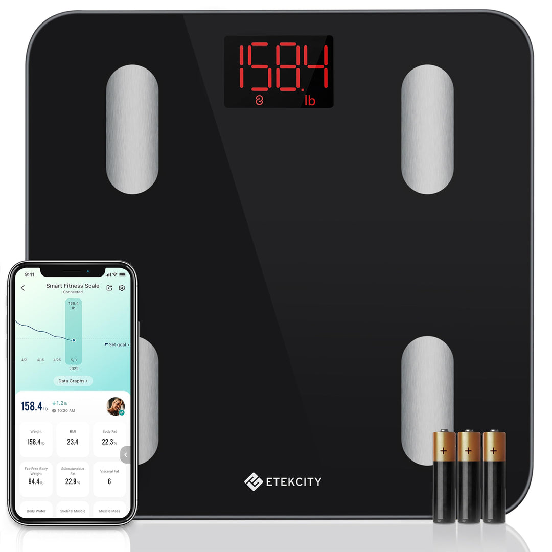 Etekcity Bluetooth Body Composition Scale - Digital Weight Scale with BMI, Body Fat &amp; Muscle Mass Tracking - Dreamchaser Headquarters