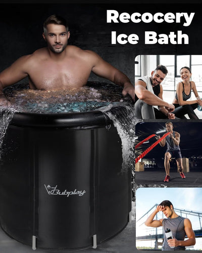 Portable XL Ice Bath Tub with easy assembly, perfect for at-home or outdoor cold plunge therapy.