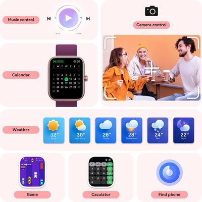 Smart Watch for Women Men, Smartwatch for iPhone & Android Bluetooth (Answer/Call) Built-in Alexa, 1.91" HD Fitness Tracker with 105+ Sport Modes, IP68 Waterproof, Sleep/Heart Rate/SpO2/Stress Monitor - Dreamchaser Headquarters