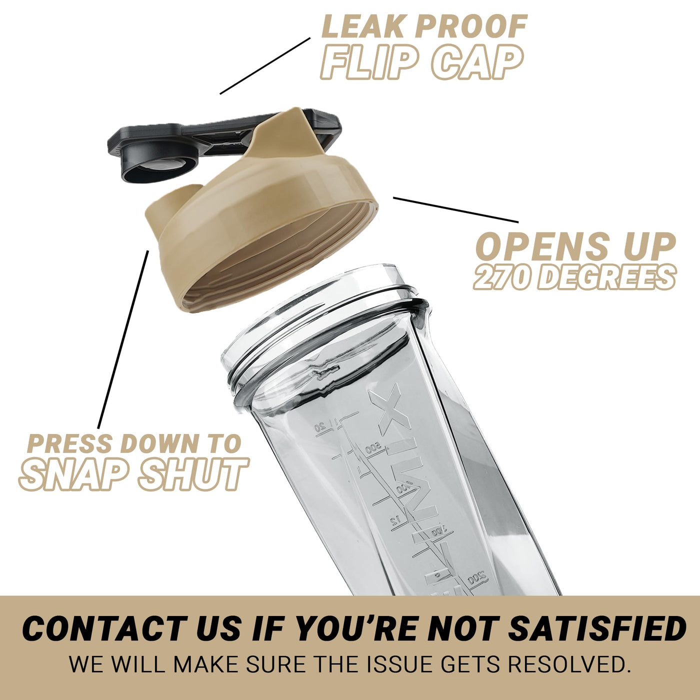HELIMIX 2.0 portable blender bottle, showcasing its size and blend capabilities for diverse drinks.
