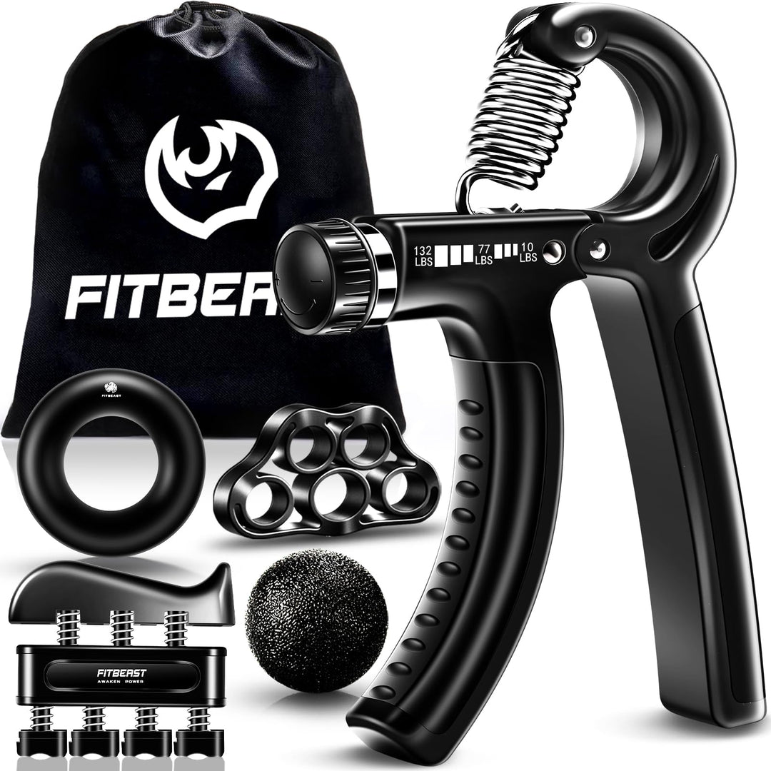 FitBeast Grip Strengthener Forearm Strengthener featuring an ergonomic design, perfect for enhancing grip strength while reducing fatigue, ideal hand grip strengthener.