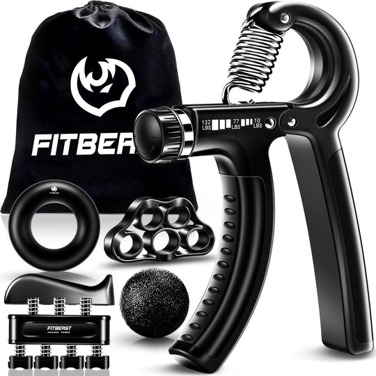 FitBeast Grip Strengthener Forearm Strengthener featuring an ergonomic design, perfect for enhancing grip strength while reducing fatigue, ideal hand grip strengthener.