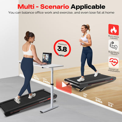 Compact portability of the Walking Pad Treadmill, demonstrating its convenience as a portable treadmill for home fitness.
