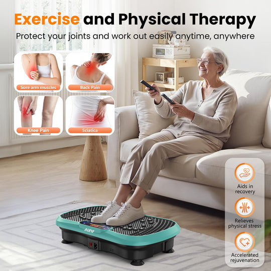 AXV Weight Loss Vibrating Platform - Full Body Shaker Exercise Machine with Remote, Bands &amp; BT Speaker - Dreamchaser Headquarters