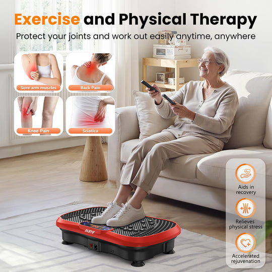AXV Weight Loss Vibrating Platform - Full Body Shaker Exercise Machine with Remote, Bands &amp; BT Speaker - Dreamchaser Headquarters