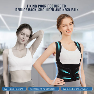 Fab Fit Geno posture corrector designed for back pain relief and spinal alignment, suitable for men and women.
