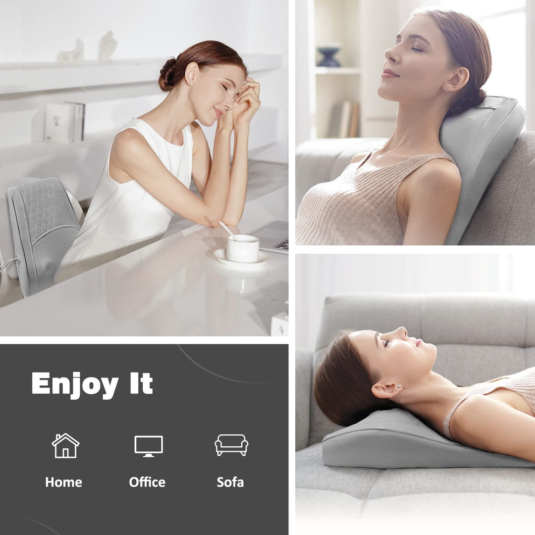 Boriwat Back Massager with Heat, ideal for family gifts providing relaxation for all ages.