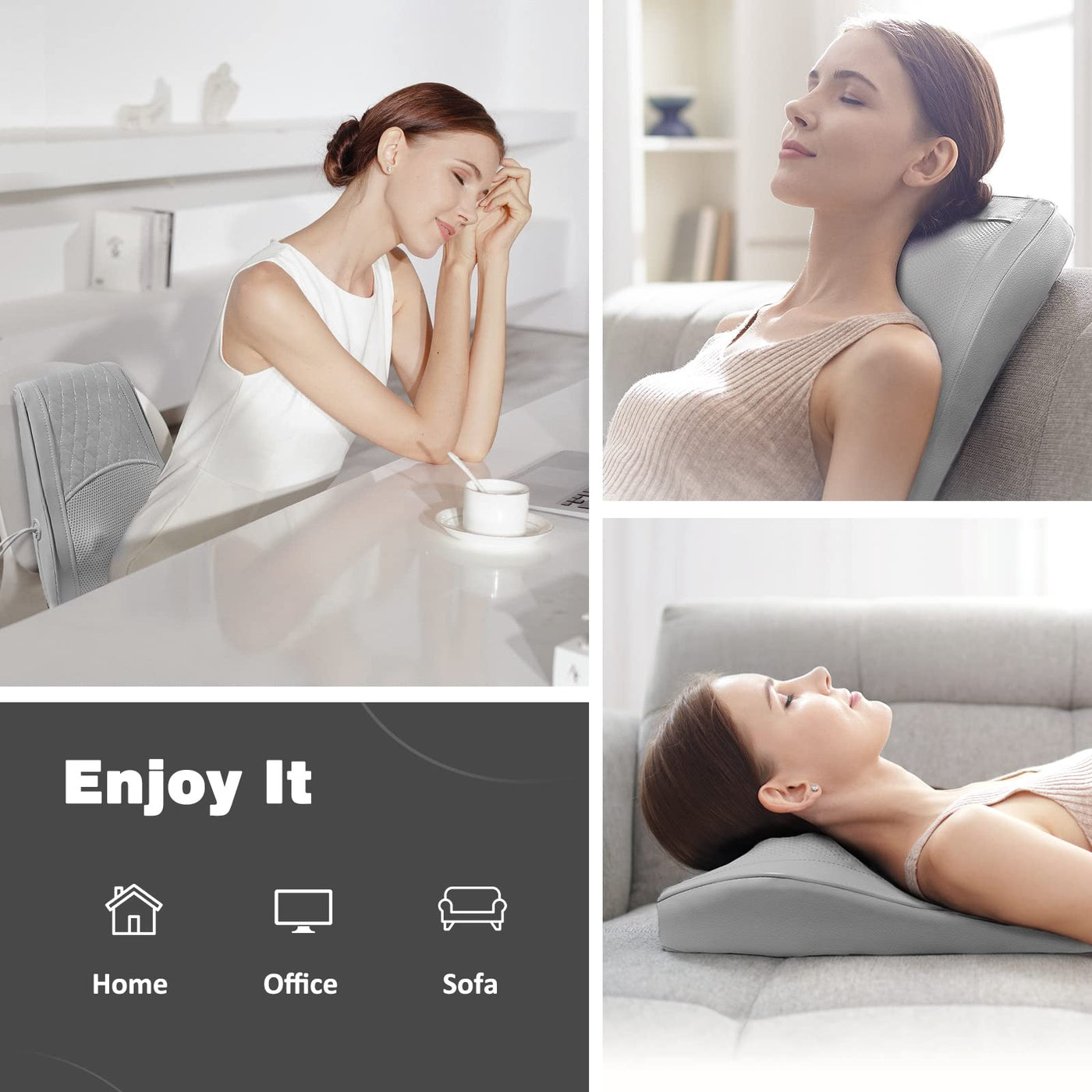 Boriwat Back Massager with Heat, ideal for family gifts providing relaxation for all ages.