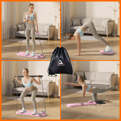 Smart timer Pilates workout board - multifunctional ab board with training time management features.