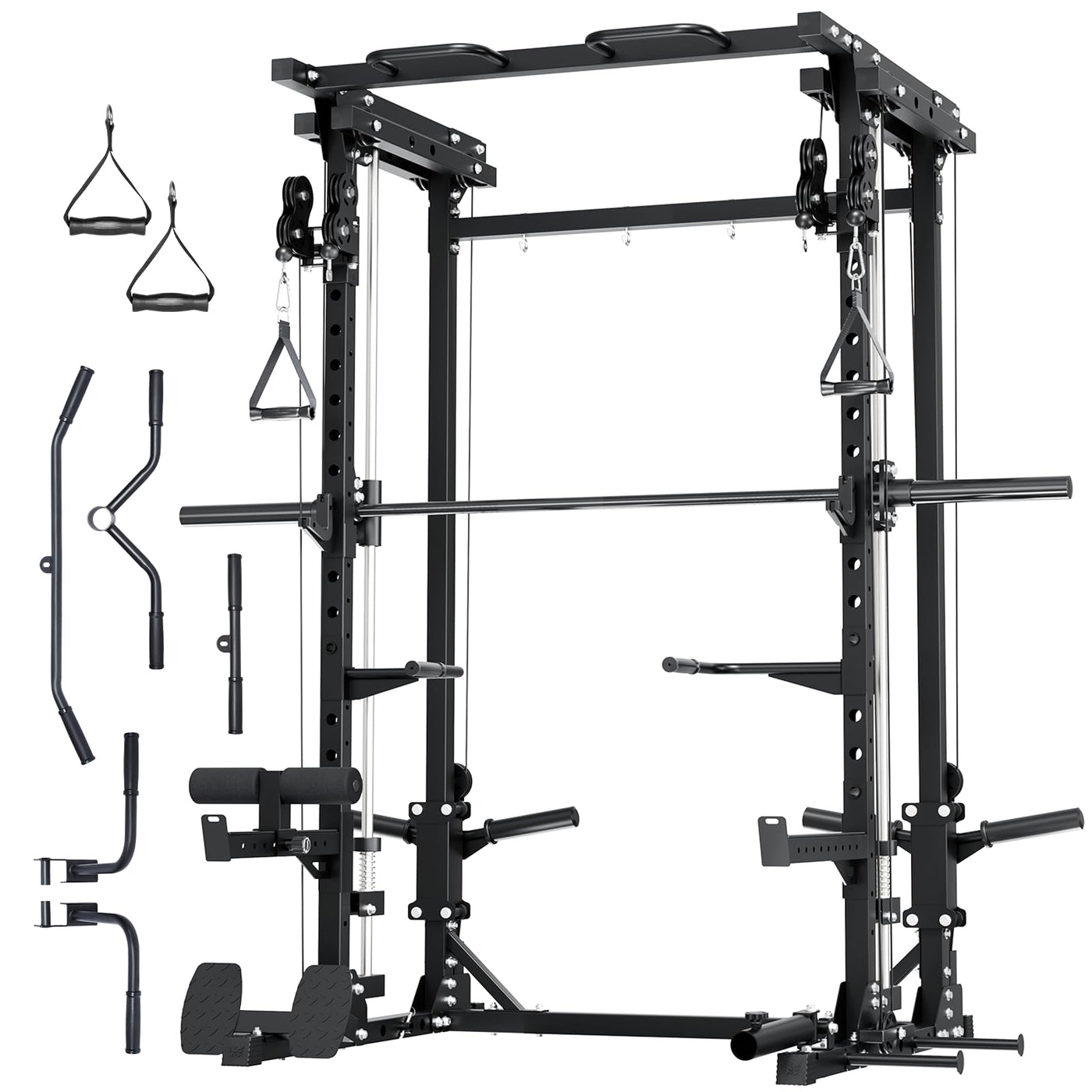 Major Fitness Drone3 Machine – All-in-One Home Gym Squat Rack with Weight Bar, Cable Crossover Machine - Dreamchaser Headquarters