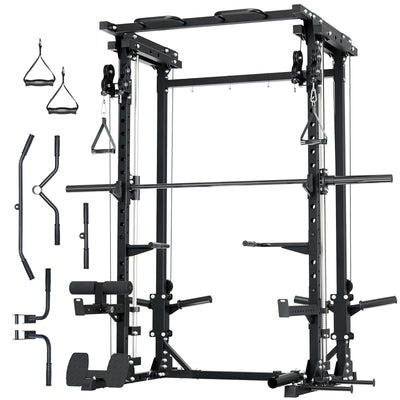 Major Fitness Drone3 Machine – All-in-One Home Gym Squat Rack with Weight Bar, Cable Crossover Machine - Dreamchaser Headquarters