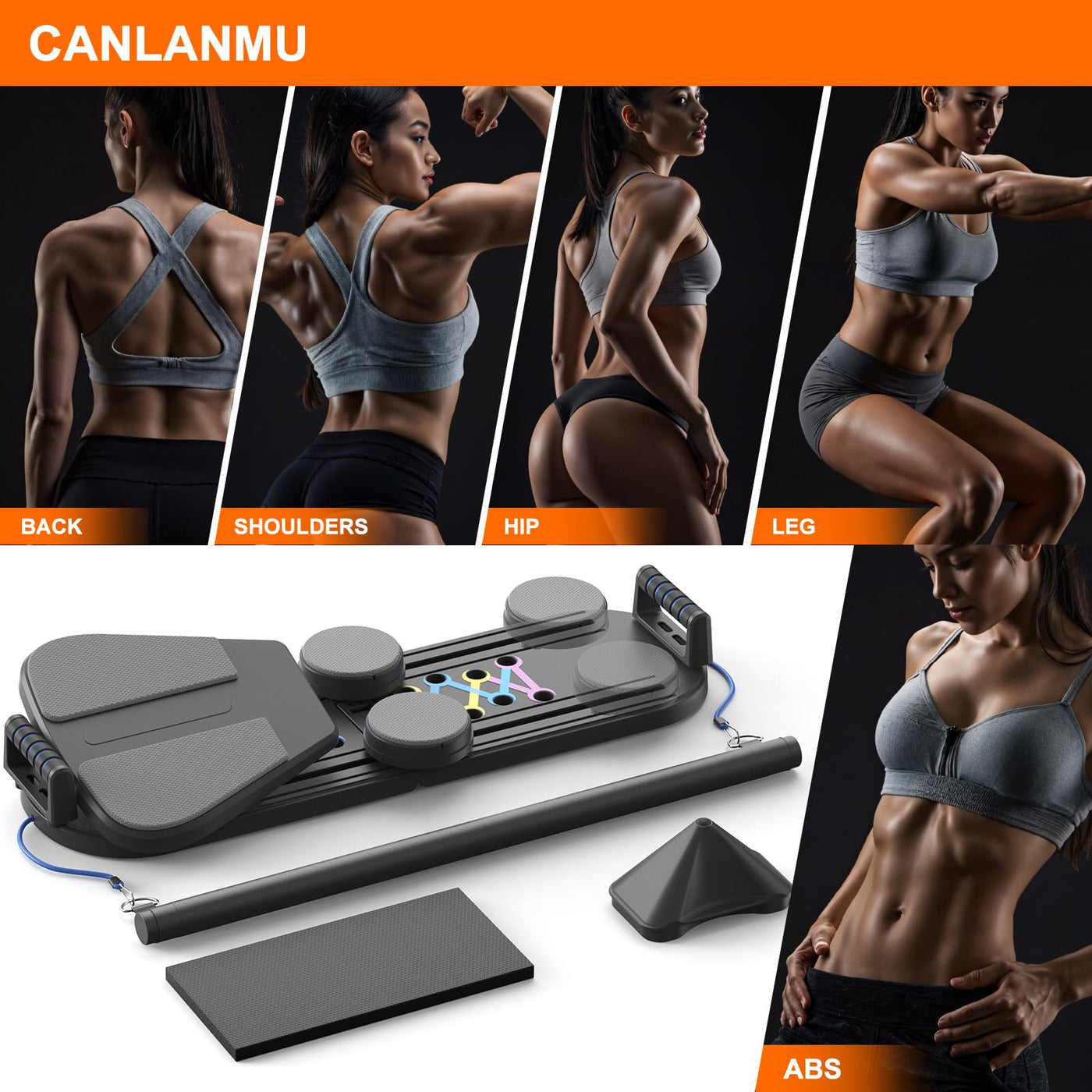 Ab workout equipment for women - multifunctional ab board that enhances home gym experiences.