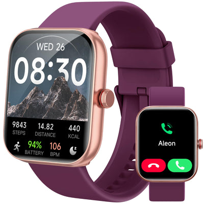 Smart Watch for Women Men, Smartwatch for iPhone & Android Bluetooth (Answer/Call) Built-in Alexa, 1.91" HD Fitness Tracker with 105+ Sport Modes, IP68 Waterproof, Sleep/Heart Rate/SpO2/Stress Monitor - Dreamchaser Headquarters
