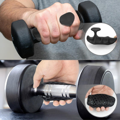Interactive view of Original Weight Lifting Grips showcasing ergonomic design tailored for hand palm shape.