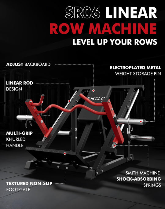 Linear Row Machine for Back Strength &amp; Muscle Development | DreamChaserHQ