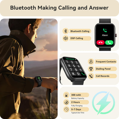Smart Watch for Women Men, Smartwatch for iPhone & Android Bluetooth (Answer/Call) Built-in Alexa, 1.91" HD Fitness Tracker with 105+ Sport Modes, IP68 Waterproof, Sleep/Heart Rate/SpO2/Stress Monitor - Dreamchaser Headquarters