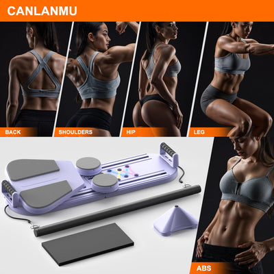Compact Pilates exercise board - a multifunctional ab board for space-saving in any home gym.