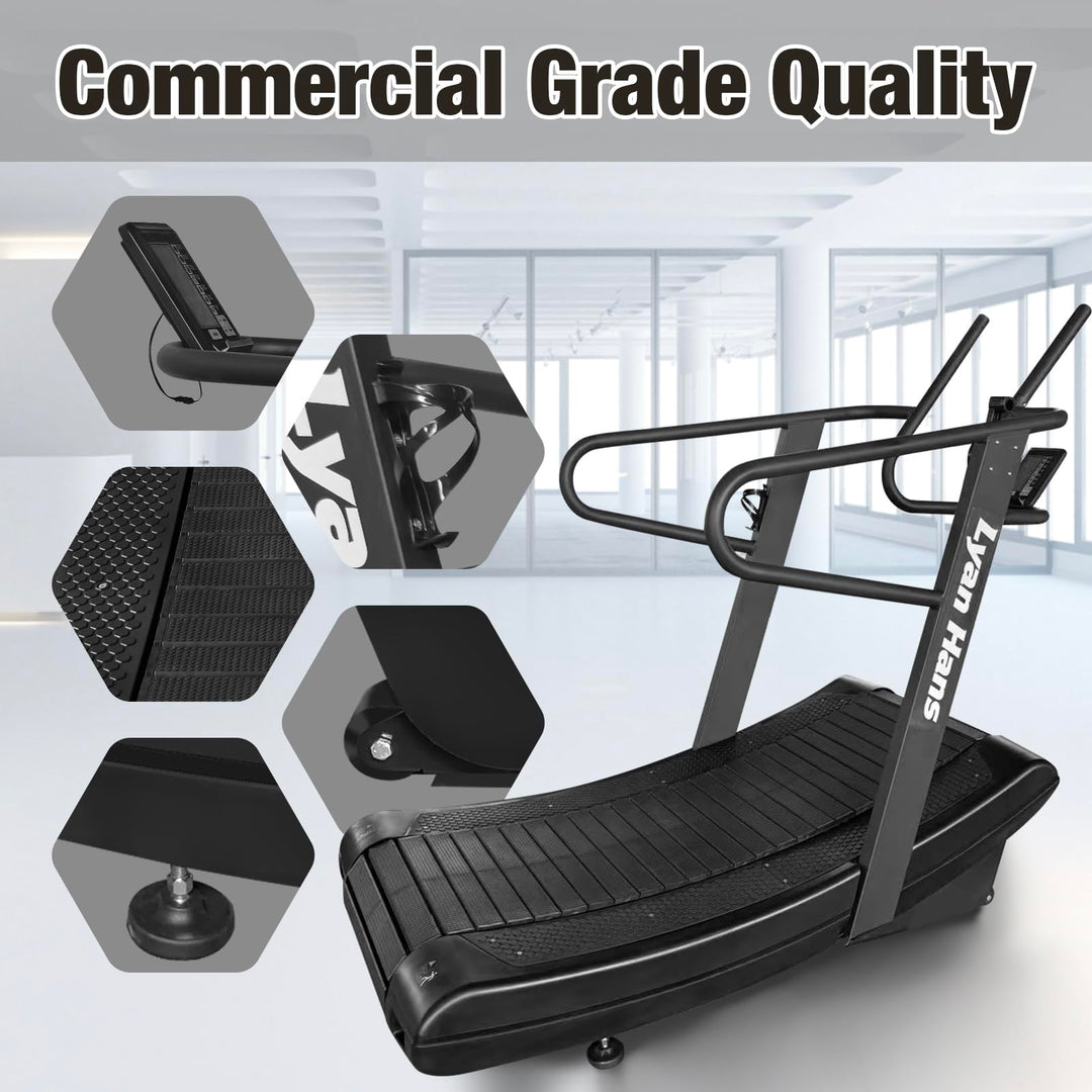 Curved Manual Treadmill for Self-Powered Running &amp; Endurance Training | DreamChaserHQ