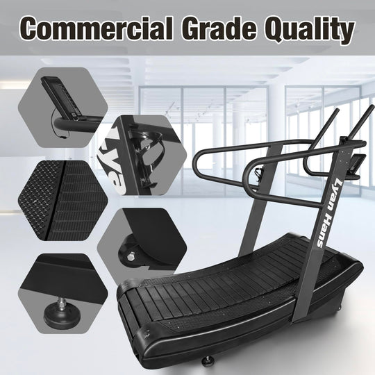 Curved Manual Treadmill for Self-Powered Running &amp; Endurance Training | DreamChaserHQ