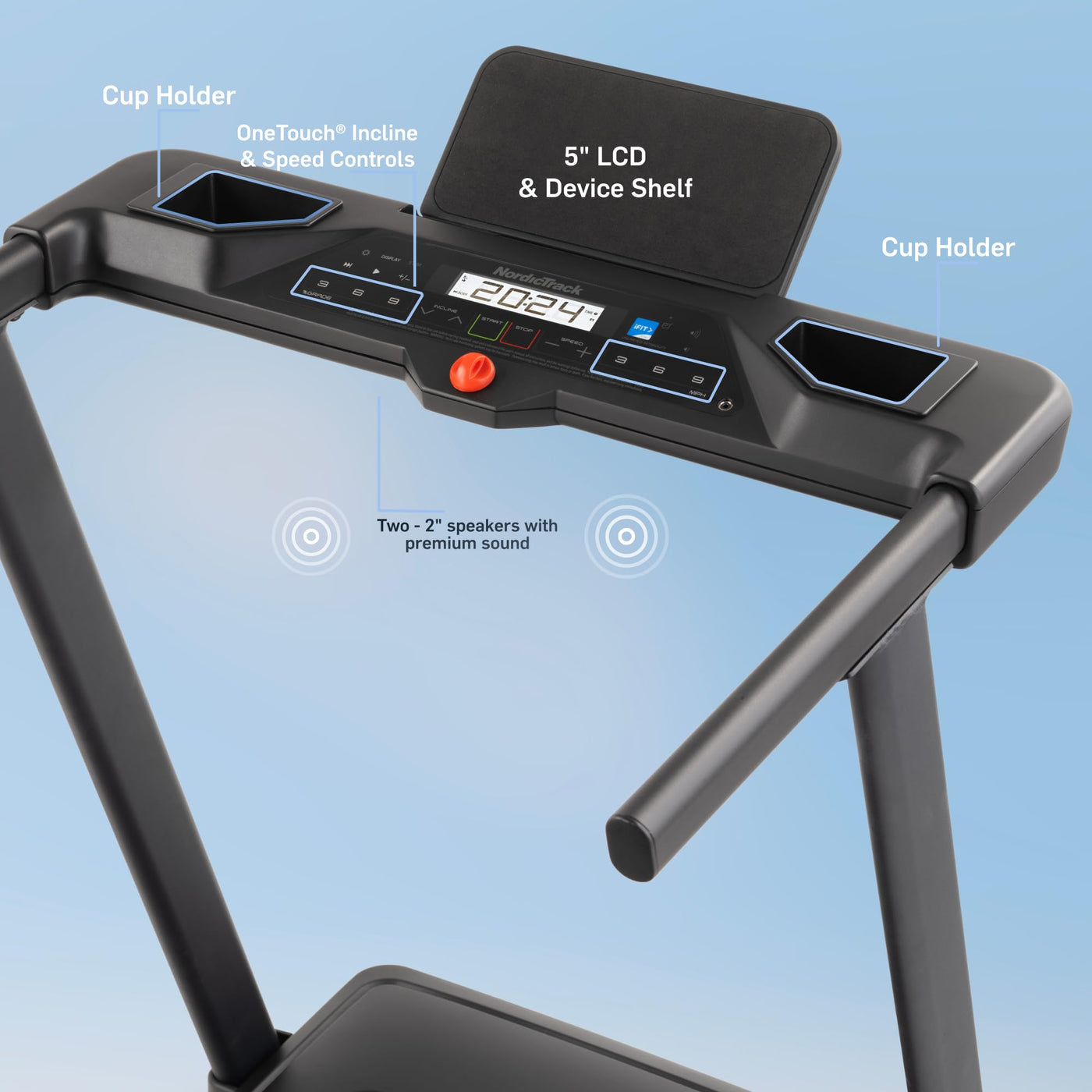 NordicTrack T 6.5 S; Treadmill for Running and Walking with 5” Display and SpaceSaver Design - Dreamchaser Headquarters