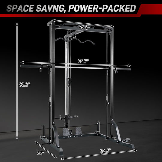 Smith Machine &amp; Power Cage for Full Body Strength Training | DreamChaserHQ