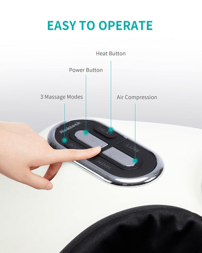 Comfortable seating with Nekteck Foot Massager perfect for deep tissue foot therapy at home or office.
