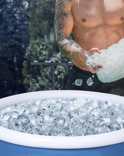 Innovative design of the XL Ice Bath Tub catering to users up to 6 feet 7 inches tall for optimal cold plunge therapy.