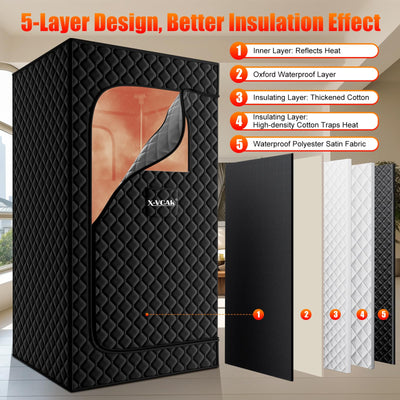 Accessories included with X-Vcak Sauna Box, enhancing the experience of a home sauna for relaxation.
