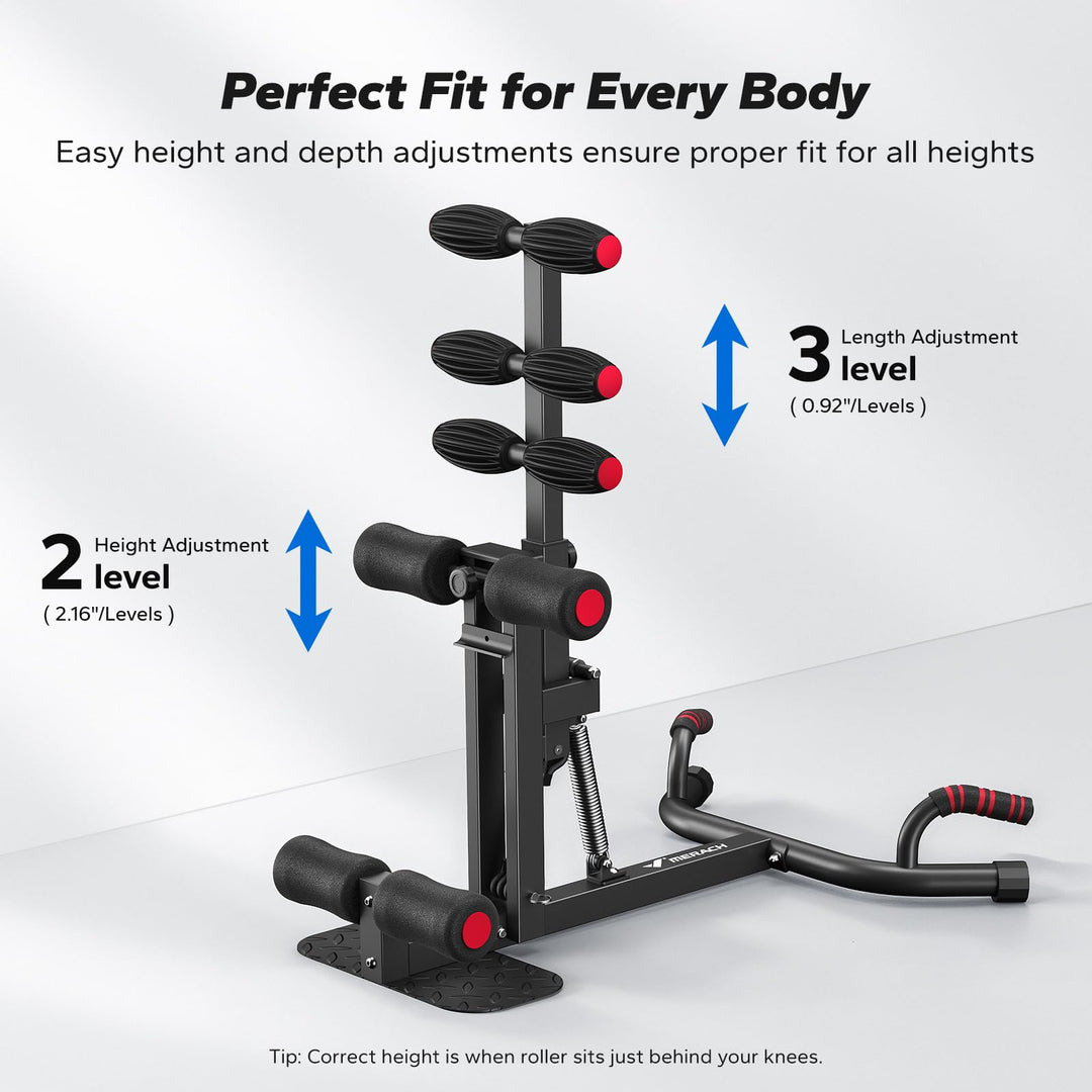MERACH Deep Squat Machine for Women, Adjustable Glutes Trainer Machine, Core &amp; Leg Exercise, Push Up Workout Equipment at Home Gym(Blue) - Dreamchaser Headquarters