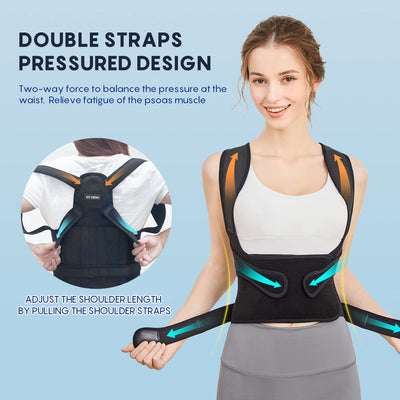 Fit Geno Back Brace posture corrector aiding in relief from back pain while promoting better posture.