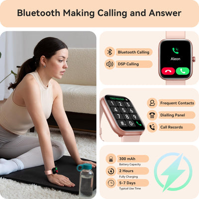 Smart Watch for Women Men, Smartwatch for iPhone & Android Bluetooth (Answer/Call) Built-in Alexa, 1.91" HD Fitness Tracker with 105+ Sport Modes, IP68 Waterproof, Sleep/Heart Rate/SpO2/Stress Monitor - Dreamchaser Headquarters