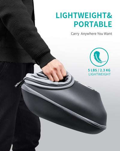 The Nekteck Shiatsu Foot Massager machine displaying its elegant gray design, perfect for deep tissue foot therapy.