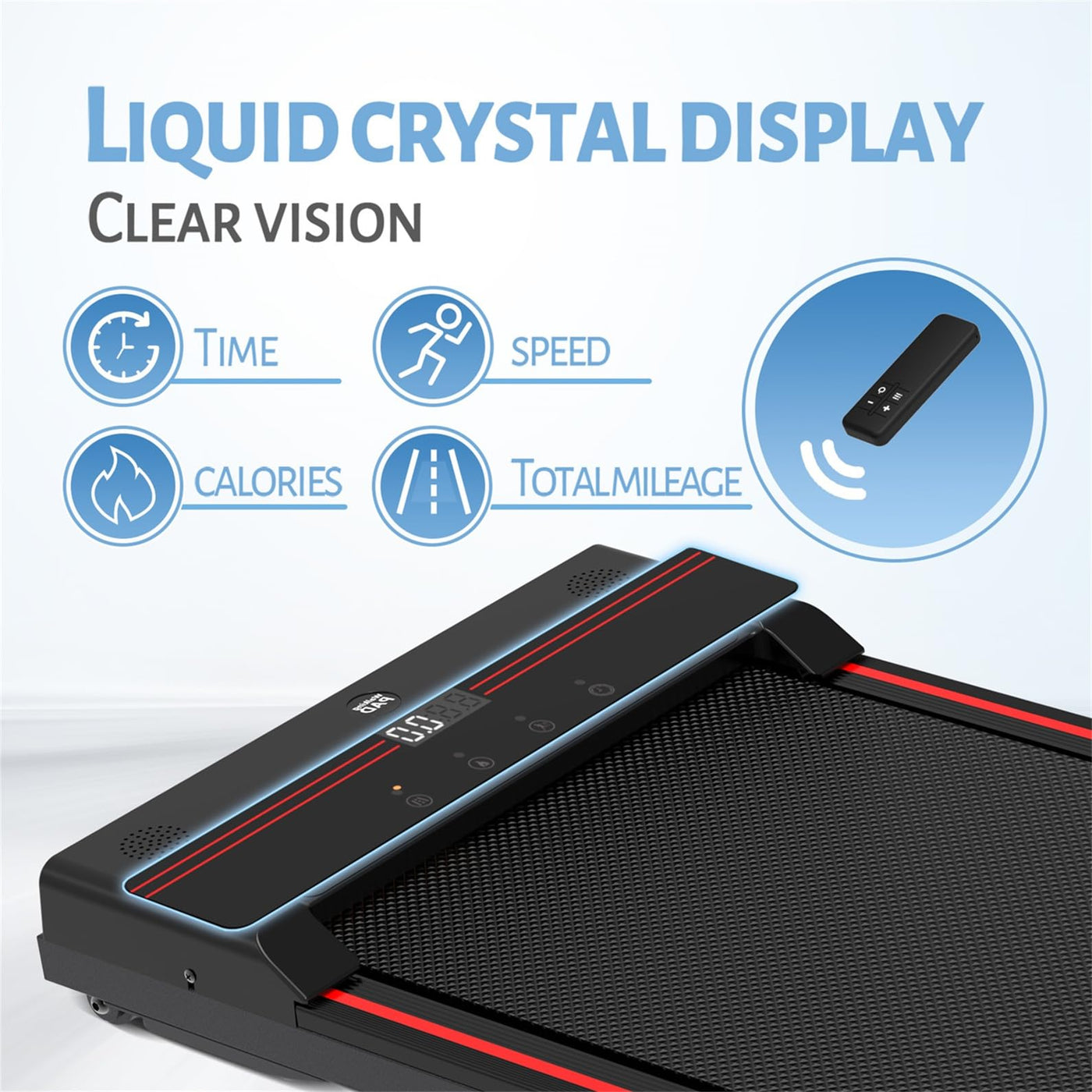 Different modes on the Walking Pad Treadmill, showcasing its versatility as a portable treadmill for home.