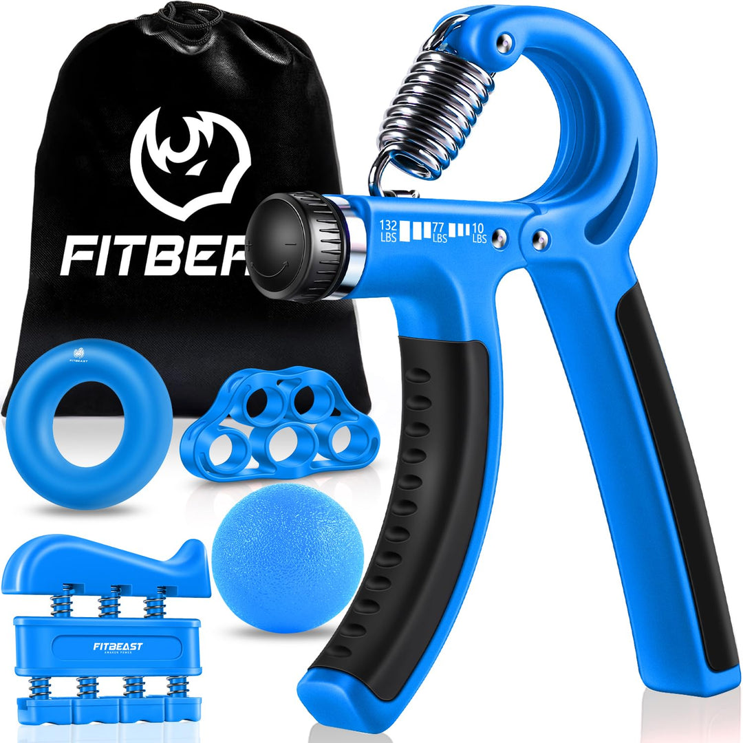 FitBeast hand grips suitable for various activities, ideal for athletes and musicians looking to improve their grip strength.