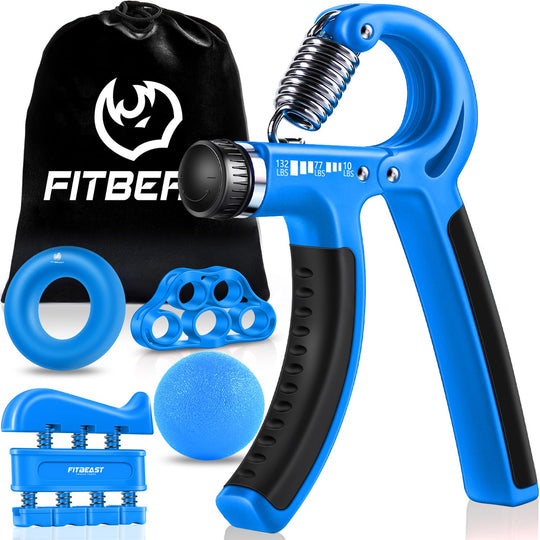 FitBeast hand grips suitable for various activities, ideal for athletes and musicians looking to improve their grip strength.