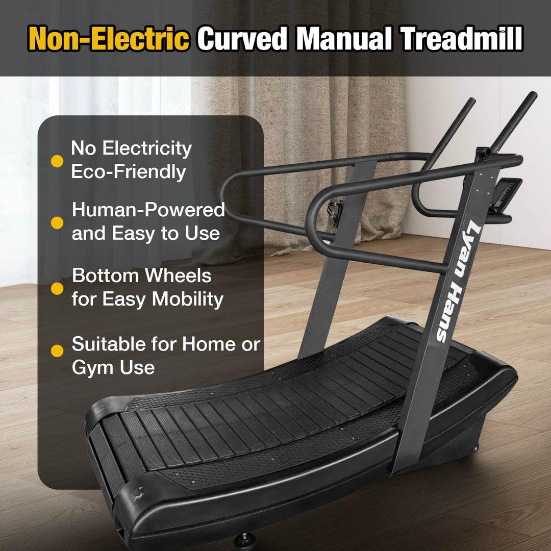 Curved Manual Treadmill for Self-Powered Running &amp; Endurance Training | DreamChaserHQ