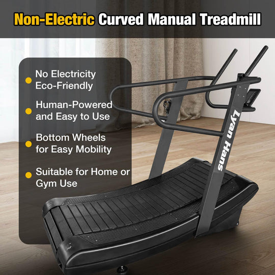 Curved Manual Treadmill for Self-Powered Running &amp; Endurance Training | DreamChaserHQ