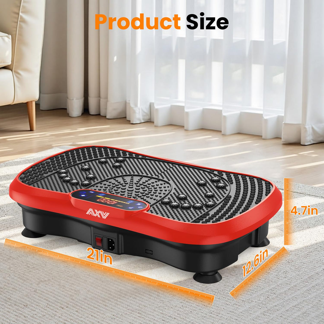 AXV Weight Loss Vibrating Platform - Full Body Shaker Exercise Machine with Remote, Bands &amp; BT Speaker - Dreamchaser Headquarters