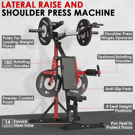 Shoulder Press &amp; Lateral Raise Machine for Upper Body Strength | DreamChaserHQ