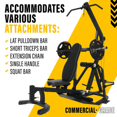 Powertec Fitness Workbench LeverGym - Workout Bench, 500 LB Weight Capacity, Black - Gym Equipment for Home - Adjustable Full Body Workout Machine - Dreamchaser Headquarters