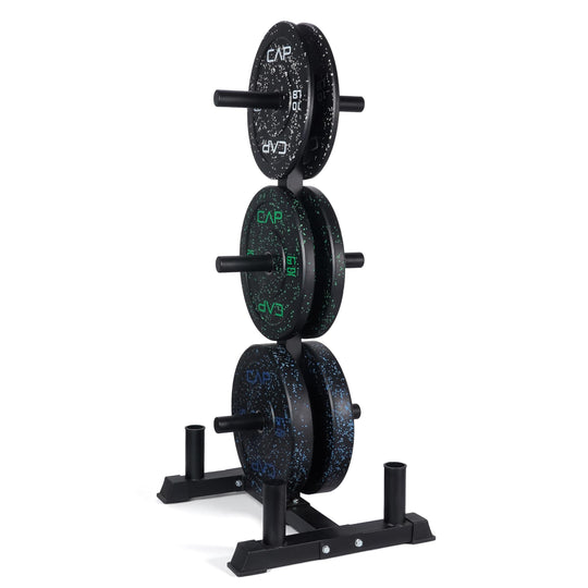 CAP Olympic Bumper Plate Weight Set 100–370LB for Home Gyms