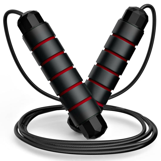 Tangle-Free Jump Rope with Adjustable Steel Cable &amp; Foam Handles for Fast Fitness Workouts - Dreamchaser Headquarters